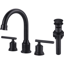 Wowow 8 in. Widespread 2-Handle Bathroom Faucet with Drain Kit in Oil Rubbed Bronze