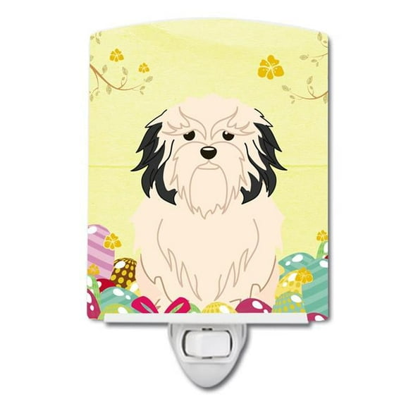 Easter Eggs Lowchen Ceramic Night Light