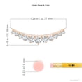 thumbnail image 3 of ANGARA Lab Grown Graduating Diamond Curved Necklace for Women in 14K Rose Gold (Size-4.1mm| Color-F-G| Clarity-VS) | April Birthstone, Anniversary, Jewelry Gift for Women | Lab-Grown Diamond Necklace, 3 of 7