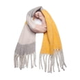 thumbnail image 1 of Winter Warm Scarf for Women Long Shawl Large Scarves Cold Weather Thick Blanket Scarfs Color Matching, 1 of 5