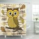thumbnail image 1 of ABPHQTO Marrón Bebé Lindo Búho en el Colorido para Niños Ropa Animal Otoño Pájaro Niño Rama Impermeable Baño Cortinas de Ducha Set 165x180 cm ABPHQTO PKNMT66x72Shower-10856, 1 of 2