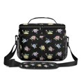 thumbnail image 2 of Lunch Box Pioneer Flower Floral Print Pattern Insulated Lunch Bag for Women Men,Medium Leakproof Lunchbox Cooler Bag Adjustable Strap,10 X 6.7 X 8 Inches, 2 of 6