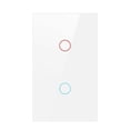 thumbnail image 1 of Panel De Interruptor De Luz Wifi, Trabajo De Vidrio Con O Sin Cable Neutro, Interruptor Inteligente De 1/2/3 Gang Us Compatible Con Google Home Echo Eigraketly EL017469-03, 1 of 5
