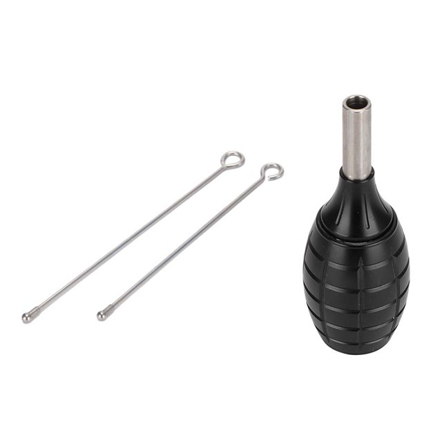 Máquina de tatuaje de 32 mm, agujas de cartucho de aleación, suministros de tatuaje con agarre para tatuaje, color negro