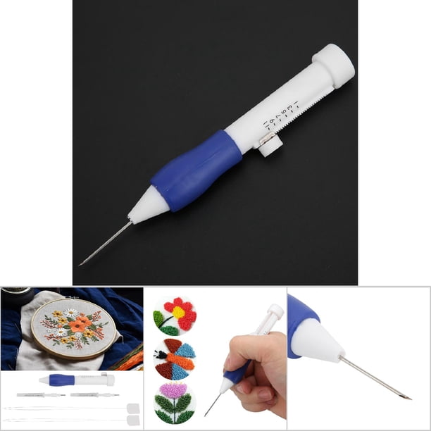 Juego De Bolígrafo Con Aguja De Bordado De Bordado De Bricolaje, Kit Completo De Costura De Tejido Para Principiantes Accesorios Para Coser A Mano Adecuados Para Almohadas
