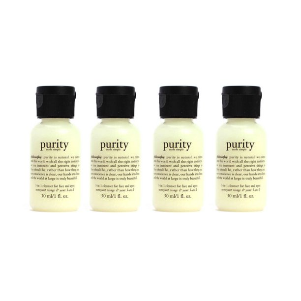 4 x Philosophy Purity Made Simple 3in1 Cleanser for Face and Eyes