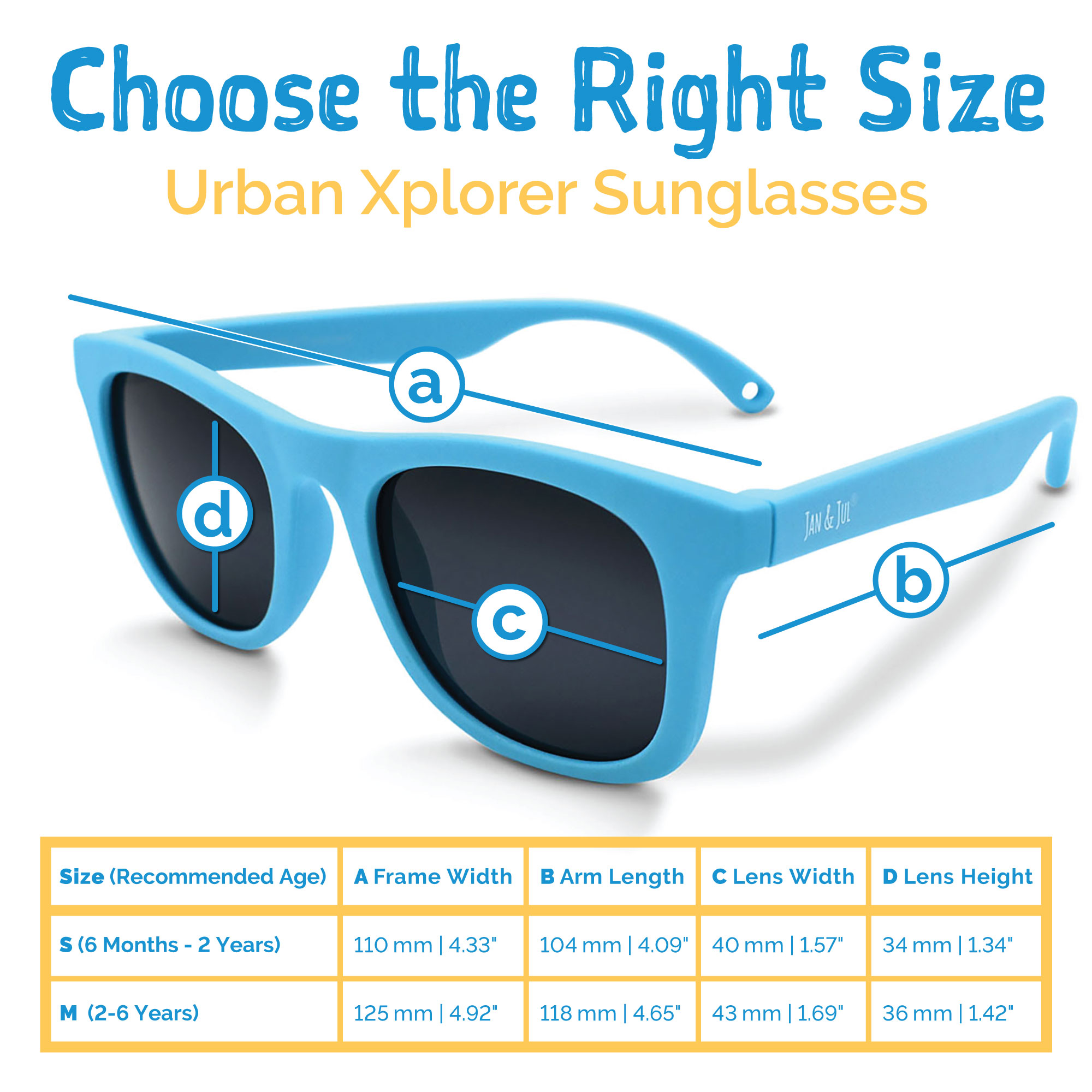 Jan & Jul Baby Sunglasses with Strap Adjustable, Unbreakable Frames (S: 6 Months -2 Years, Sky Blue) - image 5 of 7