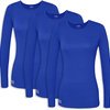 thumbnail image 1 of Sivvan Lot de 3 T-Shirts/maillots de Corps à Manches Longues Confort pour Femmes, 1 of 4