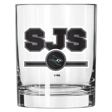 

San Jose Sharks 14oz. Letterman Rocks Glass