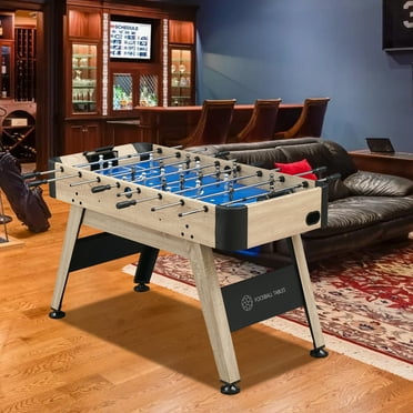54 Inch Full Size Foosball Table, Soccer Table Game for Kids and Adults, Arcade Table Soccer for Home, Indoor Game Room Sport, Easy Assembly.