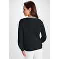 thumbnail image 2 of Jessica London Women's Plus Size Tie-Neck Sweater, 2 of 6