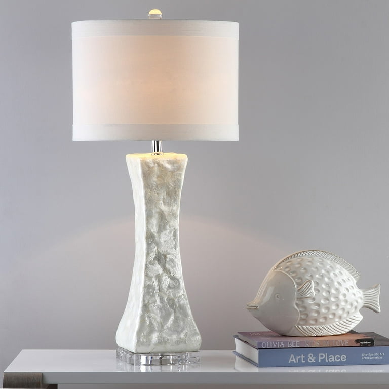 Safavieh Shelley 30 Inch High Concave Table Lamp White