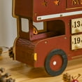 thumbnail image 6 of Christmas Advent Calendar,2024 Light Up Table Xmas Wooden Bus Holiday Decoration with Countdown Drawer, Santa Claus Street House with LED-lit for Kids and Adults, 6 of 9