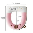 thumbnail image 3 of Winter Toilet Seat Cover with Handle, Thickened Knitted Toilet Ring, Washable Soft Toilet Seat Cover for Round and Elongated Toilet Seats, Comfortable and Warm, 3 of 5