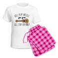 thumbnail image 5 of CafePress - Will Play Ukelele Women's Light Pajamas - Women's Short Sleeve Print T-Shirt and Pants Light Cotton Pajama Set, 5 of 7