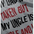 thumbnail image 5 of Dad Is Taken But Uncle Is Single Toddler Boy Girl T Shirt Infant Toddler Brisco Brands 2T, 5 of 6