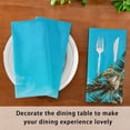 thumbnail image 5 of Iauyy Satin Napkins Set of 1- Tropical Beach View DIY Printing Decoration Cloth Napkin- Easy Care for Home/Party, 5 of 8