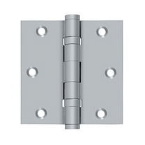 Deltana DSB35B26D 3.5 x 3.5 in. Square Ball Bearings Hinge, Satin Chrome - Solid