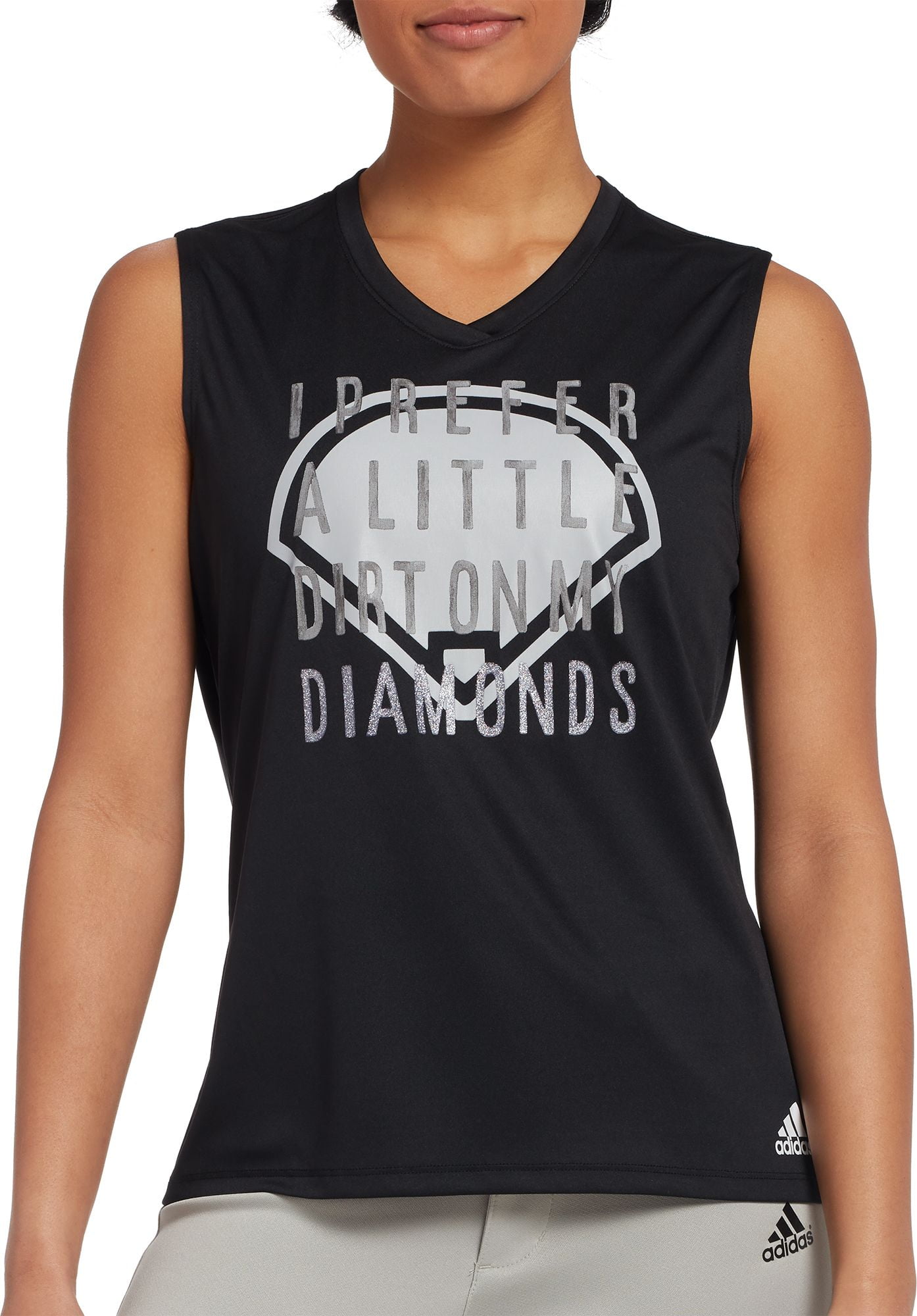 Adidas adidas Women's Sleeveless Softball Graphic TShirt Walmart