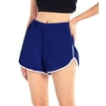 thumbnail image 2 of Teen Girls High Elastic Waist Workout Sports Track Shorts,Running Shorts Athletic Gym Yoga PE Shorts,Super Comfy Casual Sporty Lounge Short Pants Dolphin Shorts,S-4XL Blue, 2 of 9