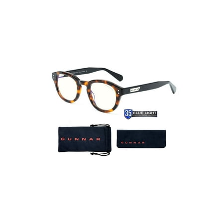 GUNNAR Gaming & Computer Glasses - Emery, Tortoise/Onyx, Clear Tint - Tortoise Onyx