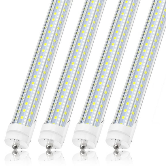 8Ft Single Pin Fa8 LED Tube Light Bulbs,D Shape 120W 12000Lm 6000K,1-Pack