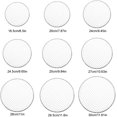 thumbnail image 3 of FrostHike 5Pcs Round BBQ Grill Rack Campfire Cooking Grill Mat Stainless Steel Wire Round Grilling Racks Grate Cooking Racks Flower Arrangement Use, 11.6 Inch, Silver, 29.5cm11.6in, 3 of 5
