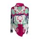 thumbnail image 4 of ICHUANYI Clearance Fashion Women's Loose Buttons Printing Lapel Long Sleeves T- Blouse Tops(Hot Pink, L) ICHUANYI WER2023080900248, 4 of 5