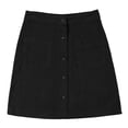 thumbnail image 2 of Baqcunre Skirts for Women Womens Corduroy Skirts Fall Winter High Waist Button Down A Line Short Mini Skirt with Pockets Mini Skirt Women's Skirts Black L(Hot), 2 of 7