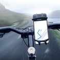 thumbnail image 4 of Bike Phone Holder, Universal Motorcycle Phone Holder Adjustable 360° Rotation Anti-Vibration Silicone Compatible with iPhone 15/14 Pro Max, Galaxy and Other 4.7-6.8" Devices, 4 of 5