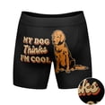 thumbnail image 4 of Mens My Dog Thinks Im Cool Boxer Briefs Funny Saying Cool Graphic Underwear Guys, 4 of 6