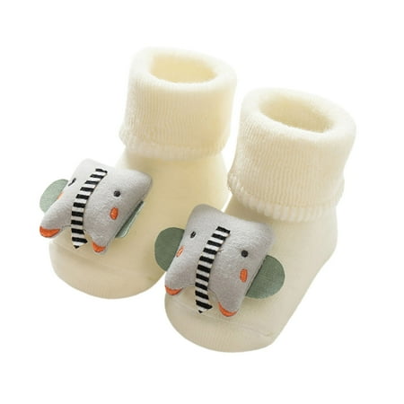 

Qufokar Girl Sandals Baby Shoes Size 2 Autumn And Winter Children Toddler Boys And Girls Socks Shoes Floor Sports Shoes Non Slip Warm Cute Cartoon Animal Pattern