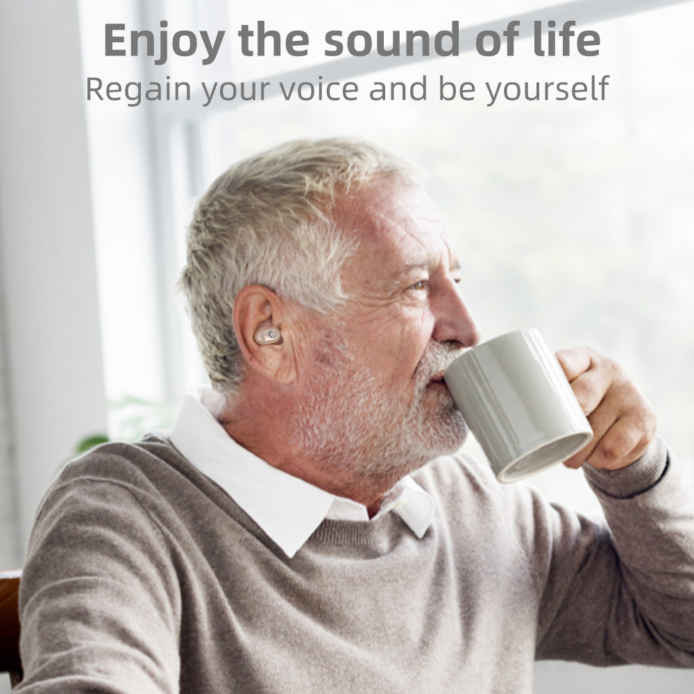 SUWU Hearing Aids, Autiphon Rechargeable Digital Hearing Aids Case for Seniors Adults with Noise Cancelling, Patented Design for Easy Operation, 1 Week Backup Power, U0 Series, Pair, 2025 Version