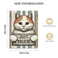 thumbnail image 2 of Nawypu Funny Cat Wall Art Cat Pictures Wall Decor Kitty Canvas Print Just Breathe Painting Framed Home Artwork For Living Room Bathroom Bedroom Kitchen Office, 2 of 5