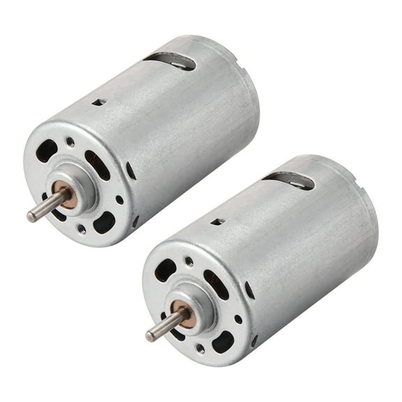 DC Motor 24V 10000RPM 0.2A Electric Motor Round Shaft, for DIY 2Pcs