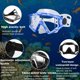 thumbnail image 3 of Diving mask Anti-Fog Swimming Snorkel mask Suitable for Adults Scuba Dive Swim Snorkeling Goggles Masks, 3 of 5
