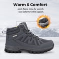 thumbnail image 3 of Fittington Men's Winter Boots Fleece Lining Warm Snow Boots Non-Slip and Water Resistant Wide Fit Ankle Boots 8 Wide, 3 of 10