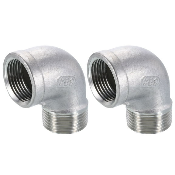 Uxcell Cast Pipe Fitting NPT 1 Female x NPT 1 Male Threaded Adapter
