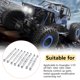 thumbnail image 2 of Vista de enlace RC Práctica Piezas de automóvil RC de metal RC Reemplazo de accesorios de automóvil RC premium para el automóvil RC 44571 ZP1001 1002 1003 1004 PACK Silver 8 Pack Inevent FN001489-03, 2 of 7
