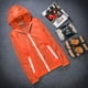 thumbnail image 4 of Mujeres Hombres adolescentes niños secado rápido ultrafino ultraligero protector solar UV UPF40 + chaqueta ciclismo correr Camping abrigo piel cortavientos, 4 of 5