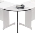 thumbnail image 4 of 24" Radius Rounded Corner Tabletop with Support Post, Gray, 4 of 5