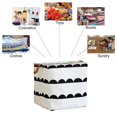 thumbnail image 4 of Cesta de almacenamiento de lino y algodón, caja de almacenamiento plegable, 4 of 5