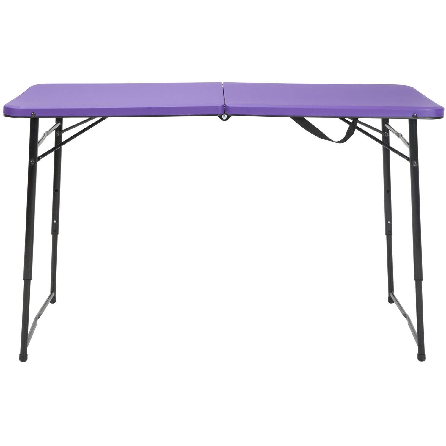 Cosco 4 Foot Adjustable Height Centerfold Folding Table Multiple Colors