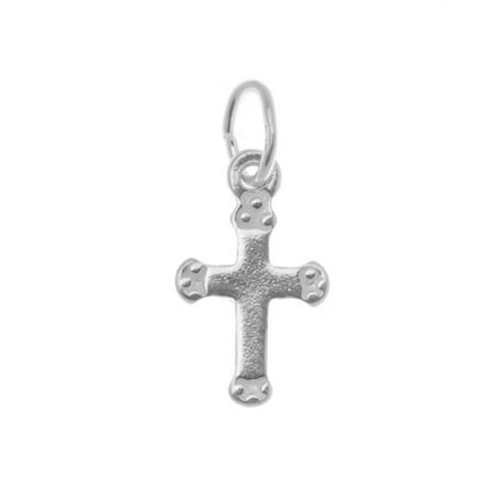 - Sterling Silver Charm Small Gothic Cross Christian
