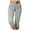 Gris, variante sur Fartey Leggings Capri pour Femmes, Pantalons de Survêtement Légers, Détente, Cordon de Serrage, Taille Élastique, Jogger Court avec Poches
