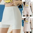 thumbnail image 2 of Leey-World Safety Shorts for Women Skirt Women's Cotton Boy Shorts Underwear Anti Chafing Soft Biker Short Plus Boy Shorts Panties White,L, 2 of 7