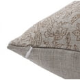 thumbnail image 3 of Fabdivine Block Print Throw Pillow Cover, 14x20 Inch Thick Linen Decorative Pillowcase, Geometrical Boho Design Brown Pillow Cover for Sofa And Couch, 3 of 5