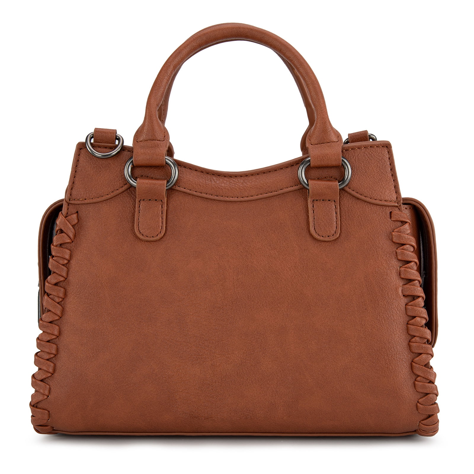 Wrangler Purses for Women Carry All Handbags Small Crossbody Purses with Zipper, Brown