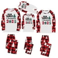 thumbnail image 3 of Our Family Christmas 2025 Matching Pajamas Sets Letter Tree Printed Funny Holiday Xmas Jammies Long Sleeve Tee and Bottom Plaid Pants Loungewear Sleepwear, 3 of 3