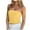 Yellow, variant on Uaswgudfs Tops for Women Summer Crop Top Basic Casual Bandeau Going Out Strapless Short Shirt Stylish and Thin Blouse